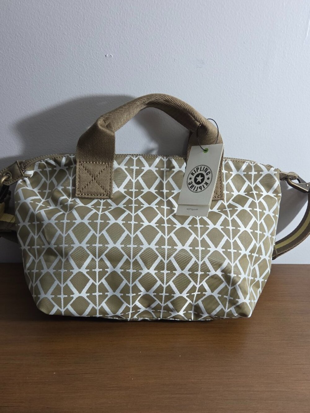 KIPLING KALA MINI SHOULDER BAG/TOTE IN SIGNATURE BROWN